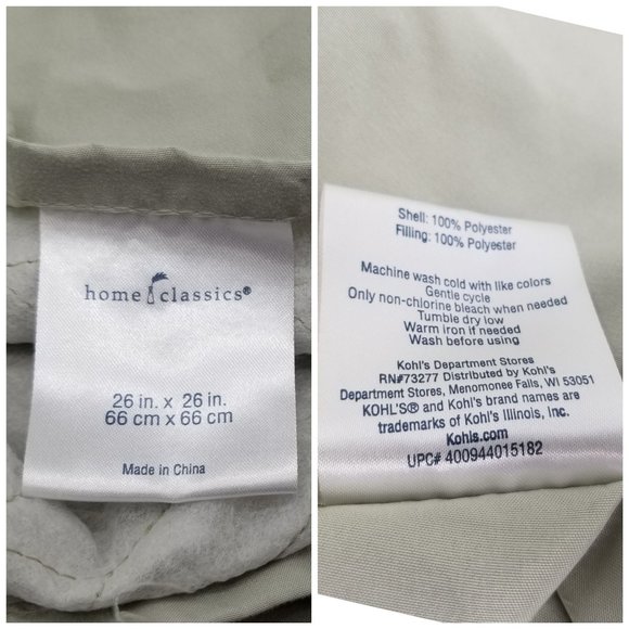 King Bed Pillow Cases Sham Covers Lot 6 Home Classics Brown Grey Embroidered - Picture 3 of 11